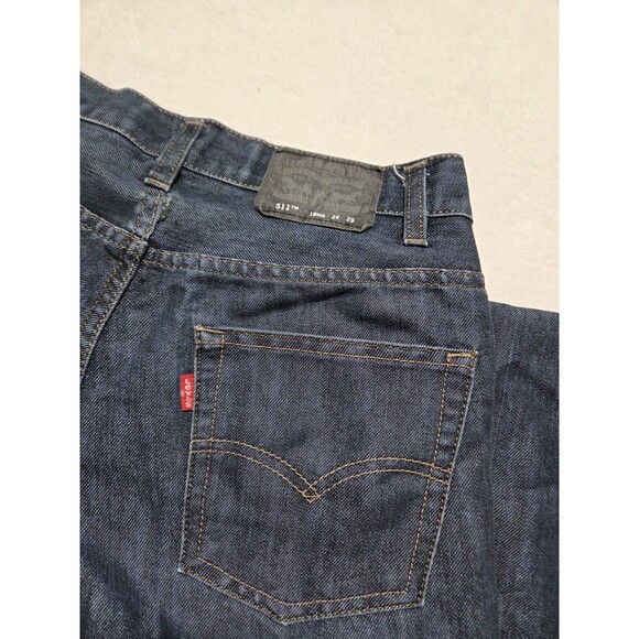 Levi's Dark Blue Jeans Mens 18 Reg Performance 511 Slim 29x29 Good Condition - Picture 6 of 11